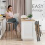 Scaun de masa, Bebe Stars, Nuovo, 2 in 1, Pliabil, Functie de balansoar, Pana la 15 kg, Cu tavita reglabila si detasabila, Conform cu EN14988:2017+A1:2020, 6-36 luni, Mocha - 6