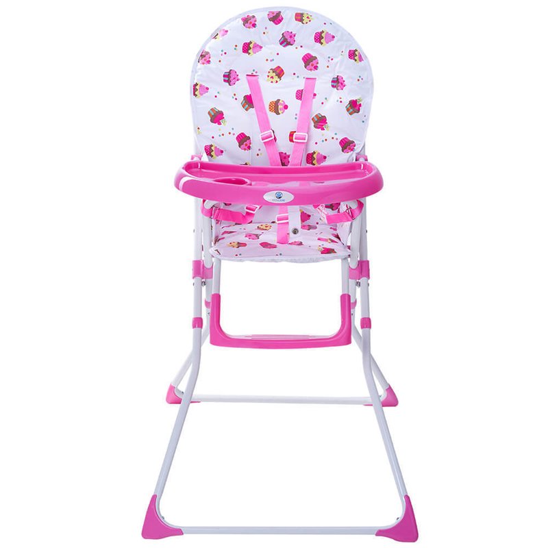 Kidscare - scaun de masa fix bimba pliabil din metal, roz
