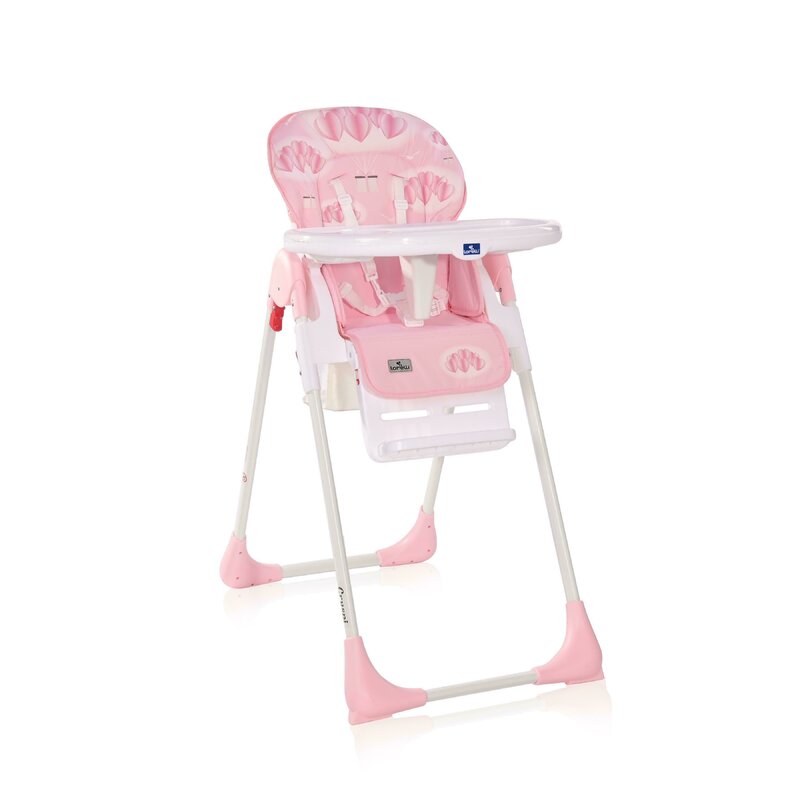 Lorelli - scaun de masa reglabil cryspi hearts, roz