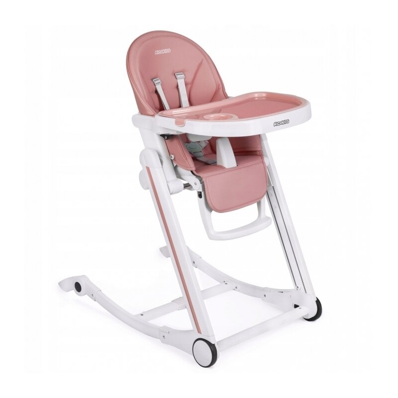 Ricokids - scaun de masa cu roti tugo - roz