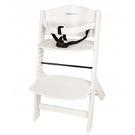 Scaun de masa evolutiv, BabyTrold, Engledal, Din lemn de fag, 6-12 ani, Greutate maxima 35 kg, Alb