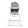 Scaun de masa, Feedo, Bite, Pliabil, Pana la 15 kg, Aspect elegant, Suport de picioare ajustabil, Cu tavita detasabila,  6- 36 luni, Conform cu EN14988-2:2006+A1:2012, Cappuccino - 2