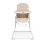 Scaun de masa, Feedo, Bite, Pliabil, Pana la 15 kg, Aspect elegant, Suport de picioare ajustabil, Cu tavita detasabila,  6- 36 luni, Conform cu EN14988-2:2006+A1:2012, Pastel Beige - 2