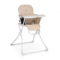 Scaun de masa, Feedo, Bite, Pliabil, Pana la 15 kg, Aspect elegant, Suport de picioare ajustabil, Cu tavita detasabila,  6- 36 luni, Conform cu EN14988-2:2006+A1:2012, Pastel Beige