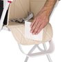 Scaun de masa, Feedo, Bite, Pliabil, Pana la 15 kg, Aspect elegant, Suport de picioare ajustabil, Cu tavita detasabila,  6- 36 luni, Conform cu EN14988-2:2006+A1:2012, Pastel Beige - 4