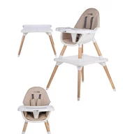 Scaun de masa, FreeON, Eos, 3 in 1, Multifunctional, Cu tavita reglabila si detasabila, Conform cu standardul european de securitate EN 14988:2017+A1:2020, Beige
