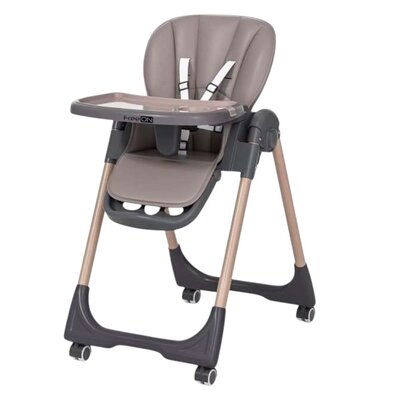 Scaun de masa, FreeON, Kai,Pana la 15 kg, Inaltime reglabila in 8 pozitii, Suport de picioare reglabil in 3 pozitii, Reglare spatar in 4 pozitii, Cu tavita reglabila, 6-36 luni, Coffee