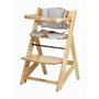 Scaun de masa, FreeON, Toby Plus, 6 luni - 15 Kg, Reglabil pe inaltime, Pernuta, Tavita detasabila, Suport de picioare reglabil, Natur - 1