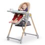  Scaun de masa, Kinderkraft Select, Lastree, 2 in 1, Sezlong, Pliabil, Cu tavita, Cu suport picioare, Cu husa detasabila si lavabila, Reglabil, 0 luni+, Gri - 4