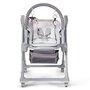  Scaun de masa, Kinderkraft Select, Lastree, 2 in 1, Sezlong, Pliabil, Cu tavita, Cu suport picioare, Cu husa detasabila si lavabila, Reglabil, 0 luni+, Gri - 7