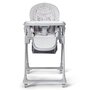  Scaun de masa, Kinderkraft Select, Lastree, 2 in 1, Sezlong, Pliabil, Cu tavita, Cu suport picioare, Cu husa detasabila si lavabila, Reglabil, 0 luni+, Gri - 8