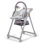  Scaun de masa, Kinderkraft Select, Lastree, 2 in 1, Sezlong, Pliabil, Cu tavita, Cu suport picioare, Cu husa detasabila si lavabila, Reglabil, 0 luni+, Gri - 1