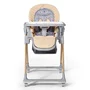 Scaun de masa, Kinderkraft Select, Lastree, 2 in 1, Sezlong, Pliabil, Cu tavita, Cu suport picioare, Cu husa detasabila si lavabila, Reglabil, 0 luni+, Wood - 3