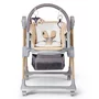 Scaun de masa, Kinderkraft Select, Lastree, 2 in 1, Sezlong, Pliabil, Cu tavita, Cu suport picioare, Cu husa detasabila si lavabila, Reglabil, 0 luni+, Wood - 4