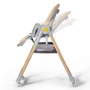 Scaun de masa, Kinderkraft Select, Lastree, 2 in 1, Sezlong, Pliabil, Cu tavita, Cu suport picioare, Cu husa detasabila si lavabila, Reglabil, 0 luni+, Wood - 5