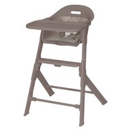 Scaun de masa, Lionelo, Beny, Suport de picioare si tavita ajustabile in 2 pozitii, Insertie moale, Centuri in 3 puncte,  Asamblare rapida, Sustine 15 kg, 6 luni+, Taupe