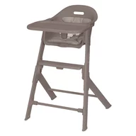 Scaun de masa, Lionelo, Beny, Suport de picioare si tavita ajustabile in 2 pozitii, Insertie moale, Centuri in 3 puncte,  Asamblare rapida, Sustine 15 kg, 6 luni+, Taupe