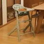 Scaun de masa, Lionelo, Beny, Suport de picioare si tavita ajustabile in 2 pozitii, Insertie moale, Centuri in 3 puncte,  Asamblare rapida, Sustine 15 kg, 6 luni+, Taupe - 16