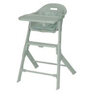 Scaun de masa, Lionelo, Beny, Suport de picioare si tavita ajustabile in 2 pozitii, Insertie moale, Centuri in 3 puncte,  Asamblare rapida, Sustine 15 kg, 6 luni+, Verde
