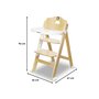 Scaun de masa, Lionelo, Floris, 3 in 1, Din Lemn, Transformabil, Reglabil pe inaltime in 4 pozitii, Suport picioare- 4 pozitii, 6 luni- 12 ani, Sustine 40 kg, Bej - 17