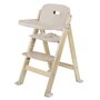 Scaun de masa, Lionelo, Floris, 3 in 1, Din Lemn, Transformabil, Reglabil pe inaltime in 4 pozitii, Suport picioare- 4 pozitii, 6 luni- 12 ani, Sustine 40 kg, Bej - 4