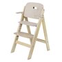 Scaun de masa, Lionelo, Floris, 3 in 1, Din Lemn, Transformabil, Reglabil pe inaltime in 4 pozitii, Suport picioare- 4 pozitii, 6 luni- 12 ani, Sustine 40 kg, Bej - 7