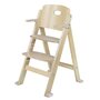 Scaun de masa, Lionelo, Floris, 3 in 1, Din Lemn, Transformabil, Reglabil pe inaltime in 4 pozitii, Suport picioare- 4 pozitii, 6 luni- 12 ani, Sustine 40 kg, Bej - 10