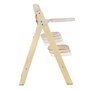 Scaun de masa, Lionelo, Floris, 3 in 1, Din Lemn, Transformabil, Reglabil pe inaltime in 4 pozitii, Suport picioare- 4 pozitii, 6 luni- 12 ani, Sustine 40 kg, Bej - 13