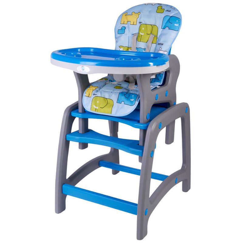 Kidscare - scaun de masa multifunctional albastru