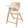Scaun de masa multifunctional Celia, Lionelo, Din lemn de fag, 6 luni- adult, Reglabil pe inaltime, Spatar lat, Sezut ergonomic, Tavita silicon, Suport de picioare reglabil, Greutate maxima 90 Kg, Alb/Natural - 1