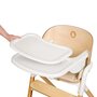 Scaun de masa multifunctional Celia, Lionelo, Din lemn de fag, 6 luni- adult, Reglabil pe inaltime, Spatar lat, Sezut ergonomic, Tavita silicon, Suport de picioare reglabil, Greutate maxima 90 Kg, Alb/Natural - 18