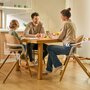 Scaun de masa multifunctional Celia, Lionelo, Din lemn de fag, 6 luni- adult, Reglabil pe inaltime, Spatar lat, Sezut ergonomic, Tavita silicon, Suport de picioare reglabil, Greutate maxima 90 Kg, Alb/Natural - 27