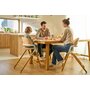 Scaun de masa multifunctional Celia, Lionelo, Din lemn de fag, 6 luni- adult, Reglabil pe inaltime, Husa impermeabila, Tavita silicon, Suport de picioare reglabil, Greutate maxima 90 Kg, Negru - 31