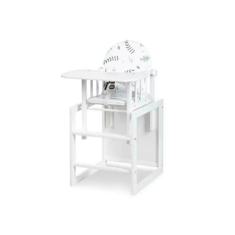 Klups - scaun de masa multifunctional din lemn lily alb