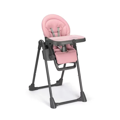 Scaun de Masa Multifunctional pentru Bebelusi si Copii, CAM   Pappananna Icon, Inaltime Ajustabila, Varsta 6-36 luni, Pliabil, Centura de Siguranta in 5 Puncte, Depozitare, Rosa
