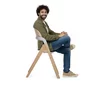 Scaun de masa multifunctional pliabil, Jane, Forest, De la 6 luni la adult, Din lemn fag, Greutate maxima 100 Kg, Mist - 6