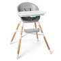 Scaun de masa multifunctional, Skip Hop, Eon, De la 6 luni+, Pana la 36 Kg, 4 moduri de utilizare, Tava detasabila, Suport pentru picioare cu 2 pozitii, Gri - 1