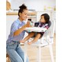 Scaun de masa multifunctional, Skip Hop, Eon, De la 6 luni+, Pana la 36 Kg, 4 moduri de utilizare, Tava detasabila, Suport pentru picioare cu 2 pozitii, Gri - 9