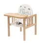 Scaun de masa, New Baby, 2 in 1, Transformabil in masuta si scaun, Din lemn, Inaltime 93 cm, Jerry - 3
