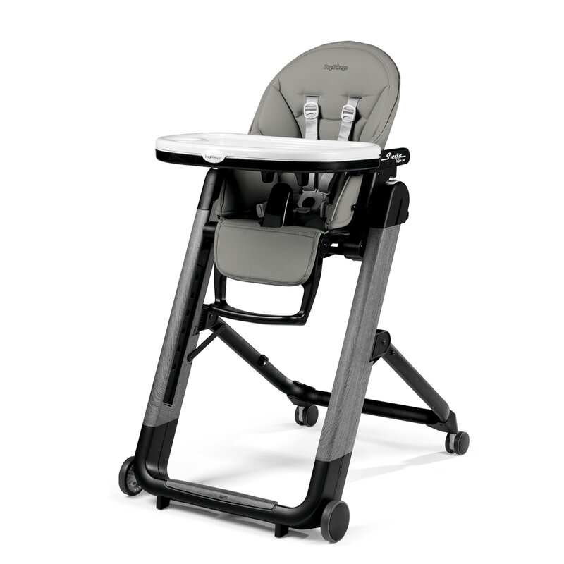 Peg perego - scaun de masa siesta 2 in 1 follow me, ambiance grey