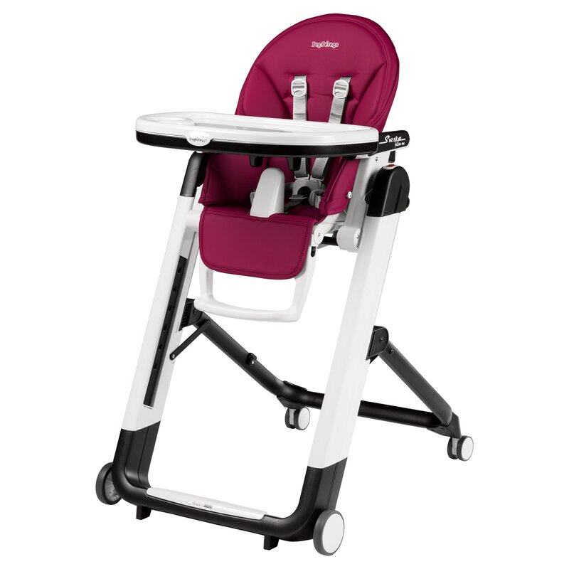 Peg perego - scaun de masa siesta 2 in 1 follow me, berry
