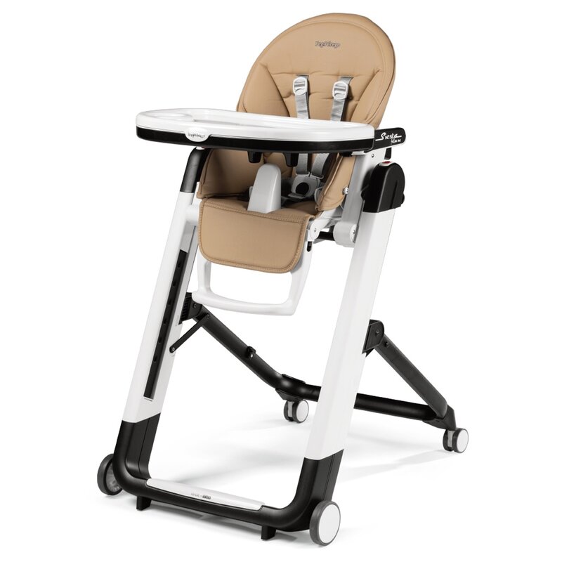 Peg perego - scaun de masa siesta 2 in 1 follow me, noce