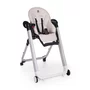 Scaun de masa, Petite&Mars, Tasty, Multifunctional, Pana la 15 kg, Reglabil pe inaltime in 7 pozitii, Spatar reglabil pana la 175 grade, Suport picioare si tavita reglabile, Cu roti, Aluminiu, Jasmine Honey - 6