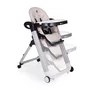 Scaun de masa, Petite&Mars, Tasty, Multifunctional, Pana la 15 kg, Reglabil pe inaltime in 7 pozitii, Spatar reglabil pana la 175 grade, Suport picioare si tavita reglabile, Cu roti, Aluminiu, Jasmine Honey - 2