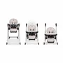 Scaun de masa, Petite&Mars, Tasty, Multifunctional, Pana la 15 kg, Reglabil pe inaltime in 7 pozitii, Spatar reglabil pana la 175 grade, Suport picioare si tavita reglabile, Cu roti, Aluminiu, Jasmine Honey - 7
