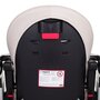 Scaun de masa, Petite&Mars, Tasty, Multifunctional, Pana la 15 kg, Reglabil pe inaltime in 7 pozitii, Spatar reglabil pana la 175 grade, Suport picioare si tavita reglabile, Cu roti, Aluminiu, Jasmine Honey - 14