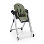 Scaun de masa, Petite&Mars, Tasty, Multifunctional, Pana la 15 kg, Reglabil pe inaltime in 7 pozitii, Spatar reglabil pana la 175 grade, Suport picioare si tavita reglabile, Cu roti, Aluminiu, Mature Olive - 5