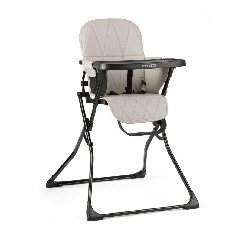 Ricokids - scaun de masa fix nuco , pliabil, gri/negru