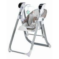 Scaun de masa si balansoar, FreeON, Oli Deluxe, 2 in 1, Transformabil, Multifunctional, Cu melodii de leagan, 0 luni+, Beige