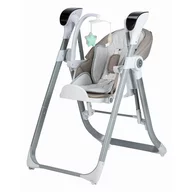 Scaun de masa si balansoar, FreeON, Oli Deluxe, 2 in 1, Transformabil, Multifunctional, Cu melodii de leagan, 0 luni+, Beige
